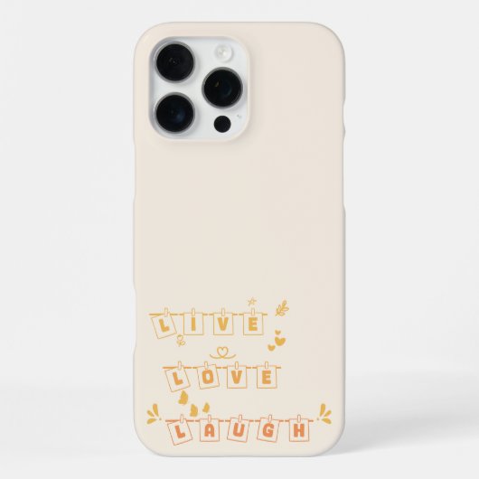 ハッピー ラブ 笑顔 かわいい 乾かないで iPhoneケース (裏面)