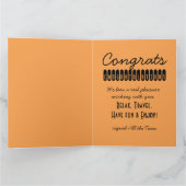 ハッピー・リタイアメント2 It's Time Big Greeting Card カード (内部)