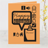 ハッピー・リタイアメント2 It's Time Big Greeting Card カード (黄色い花)