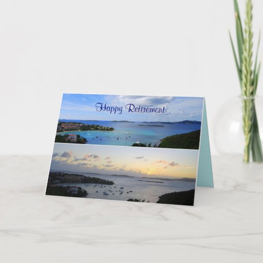 ハッピー·リタイアメント、クルズ·ベイ·コラージュ、セント·ジョン カード (正面)
