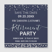 ハッピー・リタイアメント・シルバー・紙吹雪・セーブ・ザ・デート・マグ (正面)