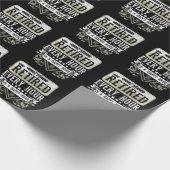 ハッピー・リタイアメント・退職したウーマン・コワーカー・ユーモア ラッピングペーパー (角)