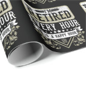 ハッピー・リタイアメント・退職したウーマン・コワーカー・ユーモア ラッピングペーパー (ロールコーナー)