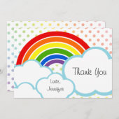 ハッピー・リトル・レインボー サンキューカード (正面/裏面)