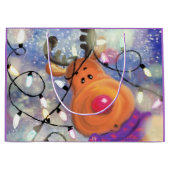 ハッピー リンデイ ヤ クリスマス ギフト バッグ ラージペーパーバッグ (正面)