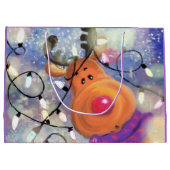 ハッピー リンデイ ヤ クリスマス ギフト バッグ ラージペーパーバッグ (裏面)