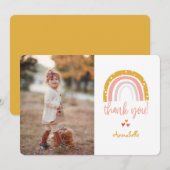 ハッピー・レインボー・サンキュー・フォト 招待状 (正面/裏面)
