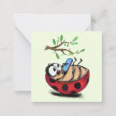 ハッピー レディバグ サマー カード (裏面)