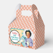 ハッピー・レトロ・ブライド　ウェディング・シャワー・ギフトボックス フェイバーボックス (裏面サイド)