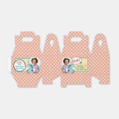 ハッピー・レトロ・ブライド　ウェディング・シャワー・ギフトボックス フェイバーボックス (折り畳みなし)