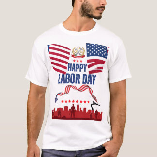 ハッピー・レーバーの日のTシャツデザイン Tシャツ