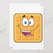 ハッピー ワッフル 招待状 (正面/裏面)