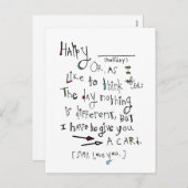 ハッピー（任意の休日） シーズンポストカード (正面/裏面)