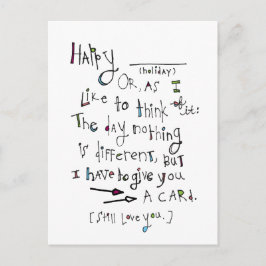 ハッピー（任意の休日） シーズンポストカード