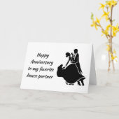ハッピー**周年記念**私のお気に入りのダンスパートナー カード (黄色い花)