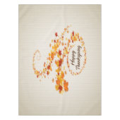 ハッピー・感謝祭4つのオプション テーブルクロス (正面)