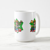 ハッピー《星座》乙女座エンジェルウィズハープ コーヒーマグカップ (正面右)