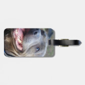 ハッピー（犬）スタッフォードブル・テリア ラゲッジタグ (裏面横)