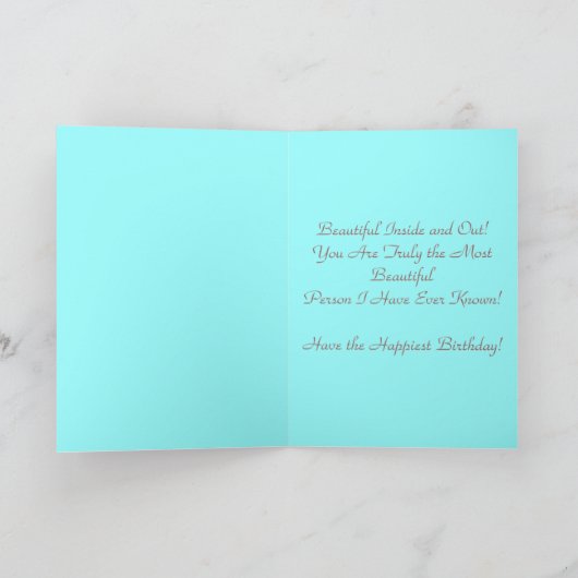 ハッピー、誕生日 カード (内部)