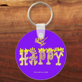 ハッピー(3b)キーチェーン キーホルダー (正面)