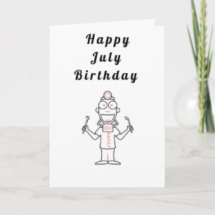 ハッピー*****7月********誕生日**彼** カード