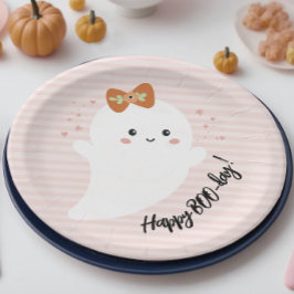 ハッピー BOO デー ハロウィン 誕生日 ペーパープレート