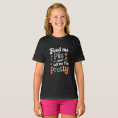 ハッピー・Thanksgiving カワイイ私にパイを  Tシャツ (正面フル)