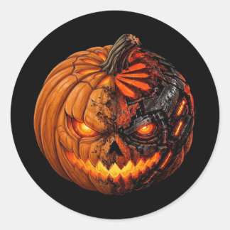 ハッピーAIハロウィン ラウンドシール
