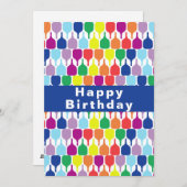 ハッピーBデイカラフルピックボールパドル💚❤️ 💛💙 シーズンカード (正面/裏面)