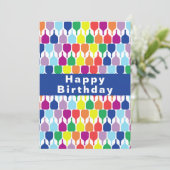 ハッピーBデイカラフルピックボールパドル💚❤️ 💛💙 シーズンカード (スタンド正面)