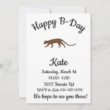 ハッピーBデイフォッサマダガスカル動物