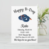 ハッピーBデイブルーロンググランド珊瑚ヘビ 招待状 (スタンド正面)