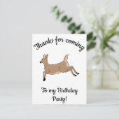 ハッピーBデイリープライングディアアニマル サンキューカード (スタンド正面)