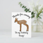 ハッピーBデイ子豚の動物 サンキューカード (スタンド正面)