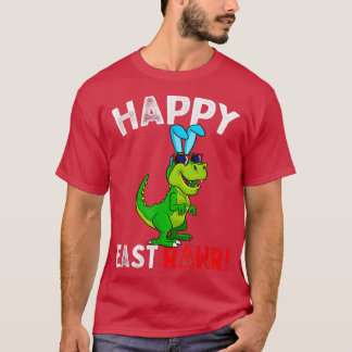 ハッピーEastrawr T re恐竜バニー卵のコスチュームEas Tシャツ
