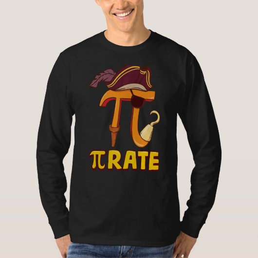 ハッピーPiデイ海賊子供たち数学先生学生Ma Tシャツ (正面)