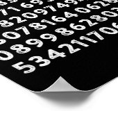 ハッピーPi日100桁MathギークおもしろいPi日Mem ポスター (角)