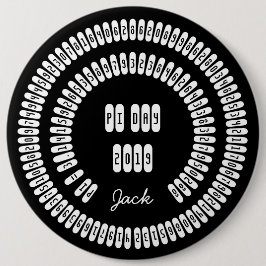 ハッピーPi日2019数値算数3.14桁 缶バッジ