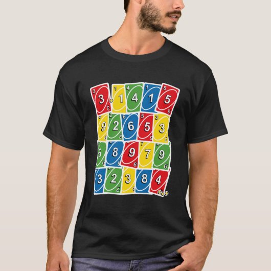 ハッピーPI日314 3 14レトロ数学カードゲーム Tシャツ (正面)