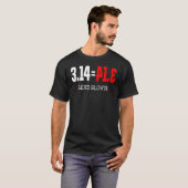 ハッピーPi日3 おもしろい 14パイ日ステムサイエンス数学 Tシャツ (正面フル)