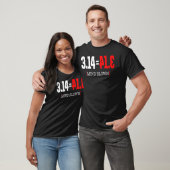 ハッピーPi日3 おもしろい 14パイ日ステムサイエンス数学 Tシャツ (ユニセックス)