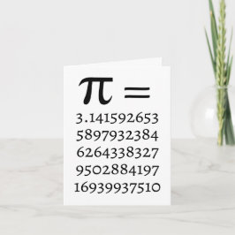 ハッピーPi日Math Lover Greeting Card カード