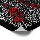 ハッピーPi日Pi記号3.14 ポスター (角)