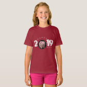 ハッピーPIg年2019オリジナル3Dガールティー Tシャツ (正面フル)