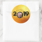 ハッピーPIg年2019オリジナル3Dゴールデン2ラウンドS ラウンドシール (バッグ)