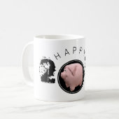 ハッピーPIg Yearラージ2019オリジナル3Dマグ コーヒーマグカップ (正面左)