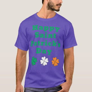ハッピーSaint patricks dayクローバー Tシャツ