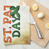 ハッピーSaint patricks day キッチンタオル (四つ折り)