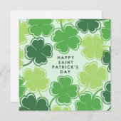 ハッピーSaint patricks day 招待状 (正面/裏面)