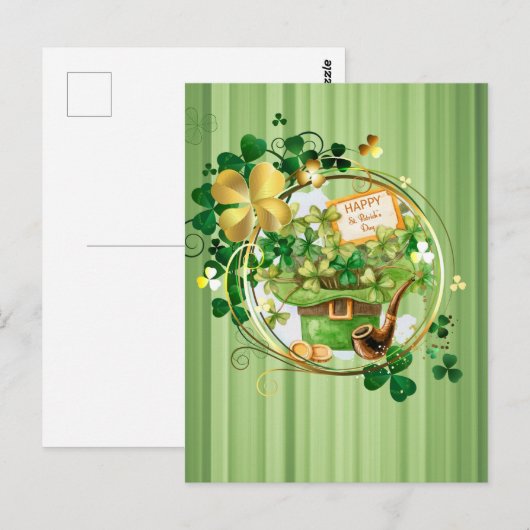 ハッピーSt patricks ポストカード (正面/裏面)